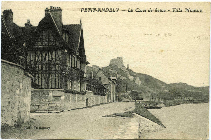 Andelys (Les). Petit Andelys. - le Quai de Seine. - Villa Mimésis.