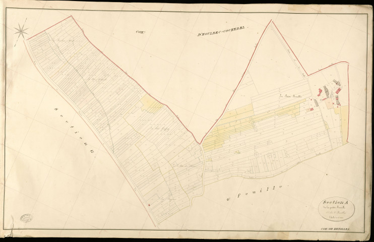 Ménilles. Section A _ de la petite Fortelle _ 1re de 2 Feuilles