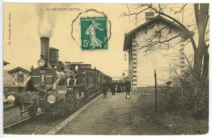 Saint-Georges-sur-Eure. La Gare.