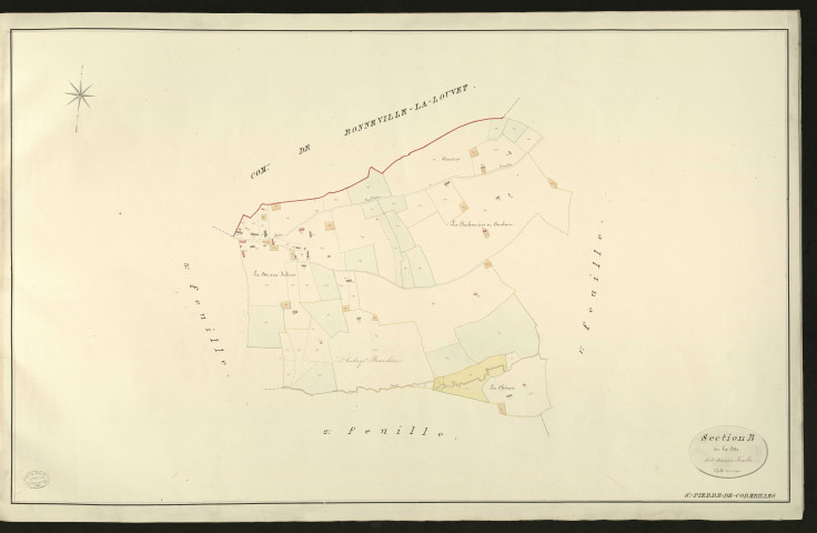Saint-Pierre-de-Cormeilles. Section B _ de la Côte _ 4e et dernière Feuille