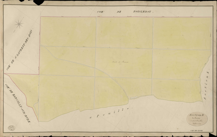 Croth. Section B _ du Buisson _ 1e de 3 Feuilles