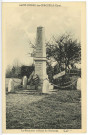 Saint-Pierre-des-Cerceuils. Le Monument et Route du Neubourg.
