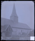Église de la Sainte-Trinité à La Trinité-de-Thouberville (Eure), vue générale.