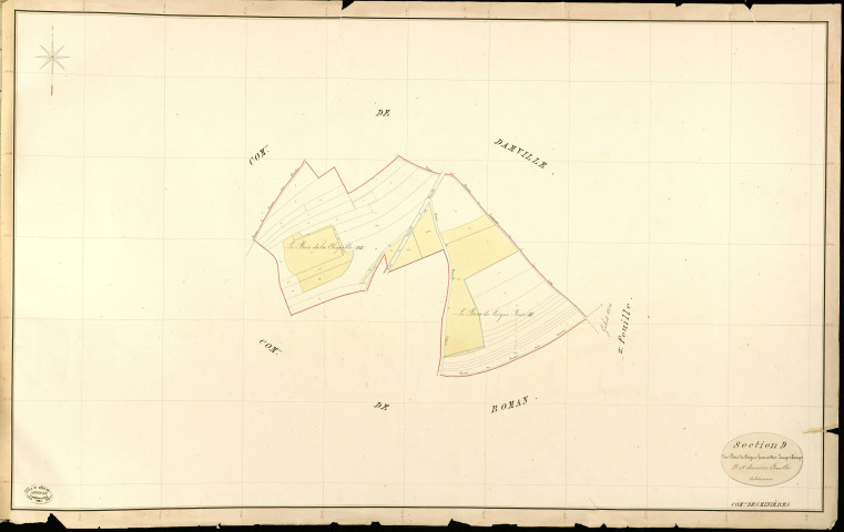 Minières (Les). Section D _ du Bois de Coigne-fesse et des longs Champs _ 3e et dernière Feuille