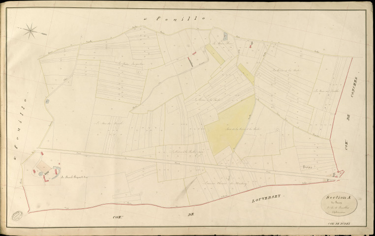 Burey. Section A _ de Burey _ 3e de 4 Feuilles