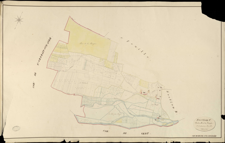 Mesnil-sur-l'Estrée (Le). Section C _ d'Heudreville et des Forges _ 2e et dernière Feuille