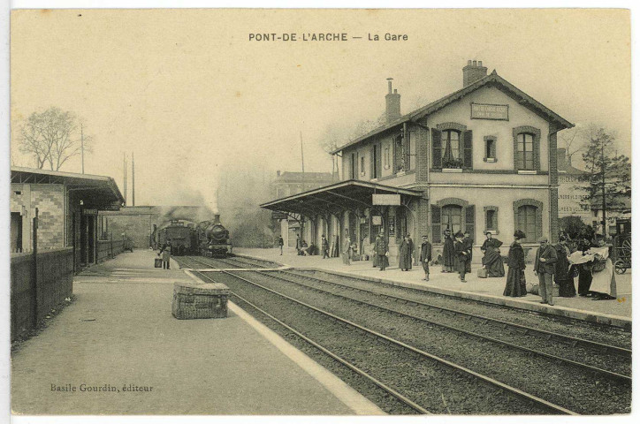 Pont-de-l'Arche. La Gare.