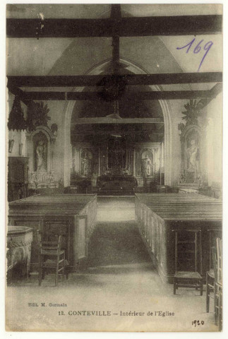 Conteville. Intérieur de l'Eglise.