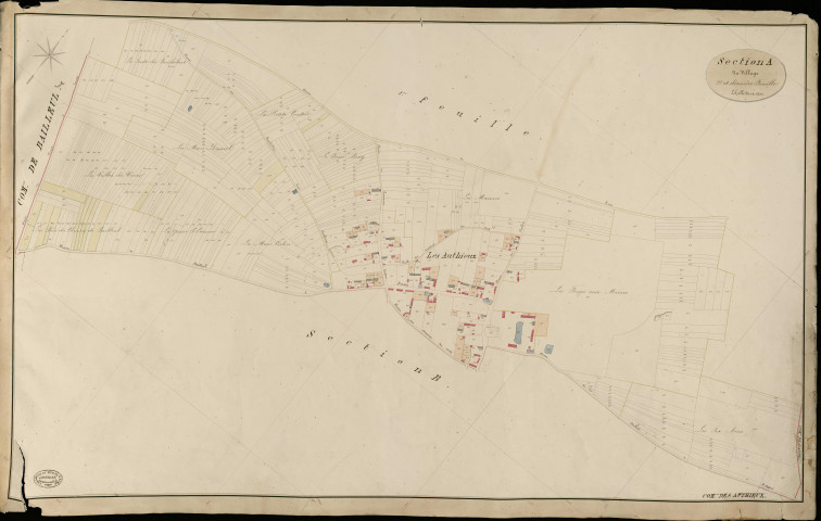 Authieux (Les). Section A _ du Village _ 2e et dernière Feuille