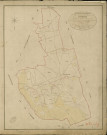 Louversey. Tableau d'assemblage _ du Plan Parcellaire de la Commune de Louversey _ Canton de Conches - Evreux - Eure. _ Terminé sur le Terrain le 11 Avril 1854 , sous l'administration de M. La Marquis de St Croix, Préfet _ M. Soligny, Maire _ sous la Direction de M. Chauveau, Directeur des Contributions directes _ M. Lefébure, Géomètre en Chef. _ Par M. Buquet, Géomètre de 1re classe.