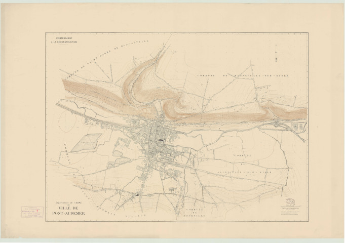 Pont-Audemer _ CTRI _ Fond de plan topographique en 5 feuilles