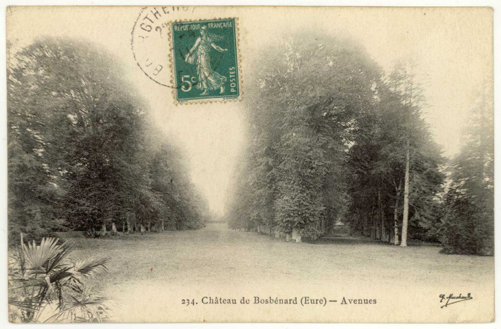 Bosc-Bénard-Commin. Château de Bosbénard- Avenues.