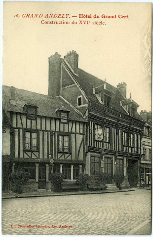 Andelys (Les). Grand Andely - Hôtel du Grand Cerf.