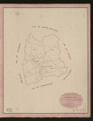 Saussay-la-Vache. Tableau d'assemblage du Plan Parcellaire de la Commune de Saussay-la-Vache. _ Canton d'Etrépagny - Andelys - Eure. _ Terminé sur le terrain le 21 mai 1850, sous l'administration de M. Guyot, Préfet - M. Simon, Maire et sous la direction de M. Chauveau, Directeur des Contributions directes. _ M. Le Fébure, Géomètre en Chef. _ Par M. Buquet, Géomètre de 1re classe