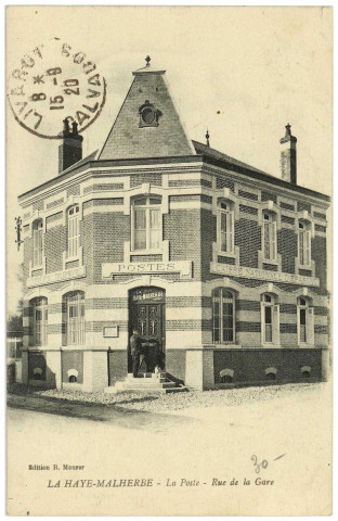 Haye-Malherbe (La). La Poste - Rue de la Gare.