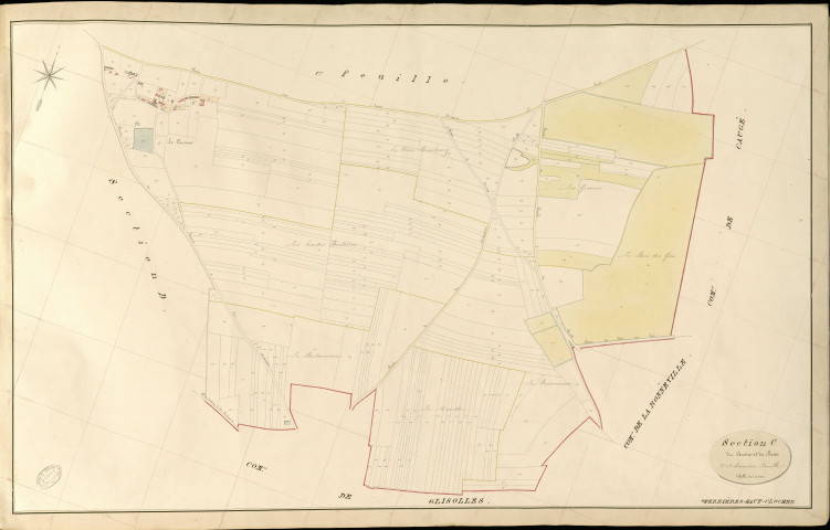 Ferrières-Haut-Clocher. Section C _ du Censier et du Basset _ 2e et dernière Feuille