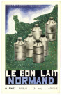 Evreux-Ville. Concours J.M. PAILLARD 1936-1937 - M.PINET-EVREUX (14 ans) Affiche - "Le Bon Lait Normand".