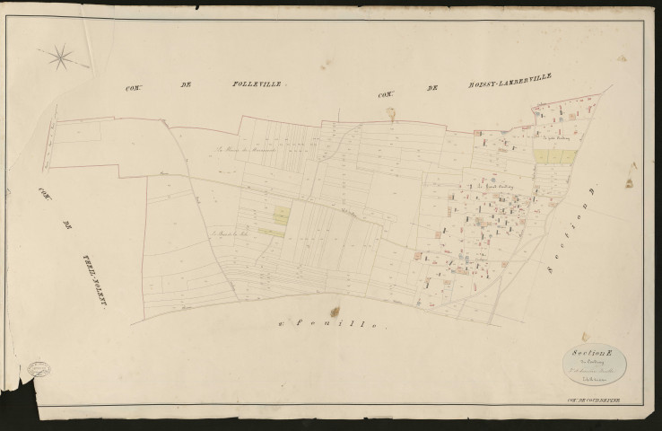 Courbépine. Section E _ du Coudray _ 3e et dernière Feuille