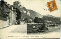 Andelys (Les). Le Petit Andely - Le Quai et le Château Gaillard.