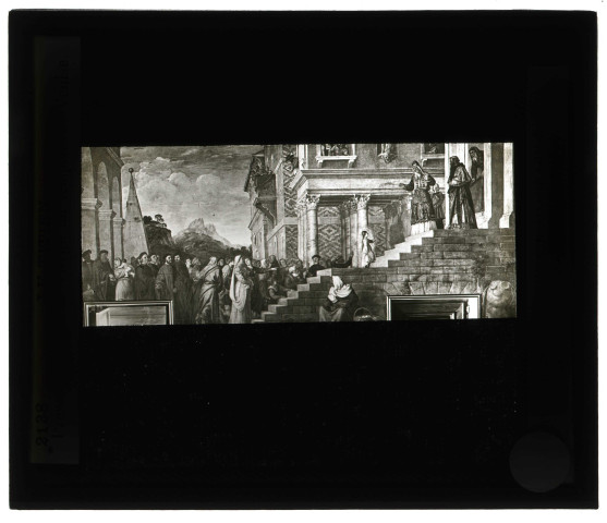 Musée de Venise (Italie), tableau de Le Titien « la présentation de la Vierge au temple ».