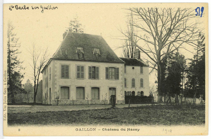 Sainte-Barbe-sur-Gaillon. Château du Hazey.