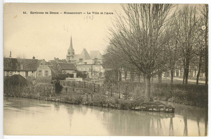 Nonancourt. La Ville et l'Avre.