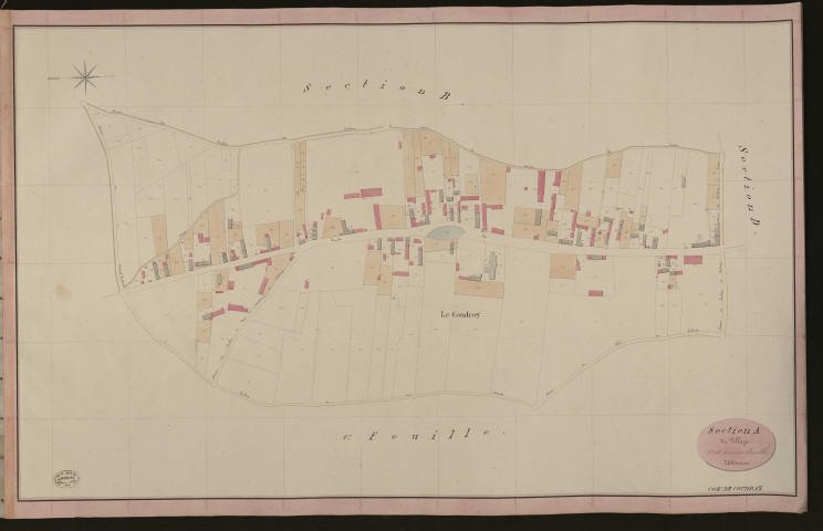 Coudray. Section A _ du Village _ 2e et dernière Feuille