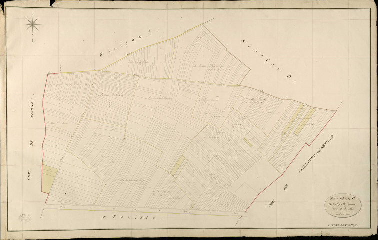 Boncourt. Section C _ de la haie Delhomme _ 1re de 2 Feuilles
