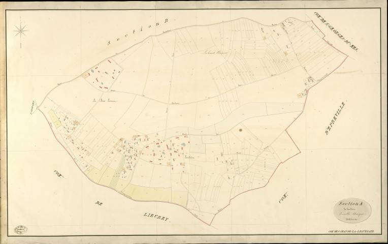 Saint-Jean-de-la-Lequeraye. Section A _ de Laudière _ Feuille Unique