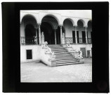 Escalier des lions à Tunis (Tunisie).