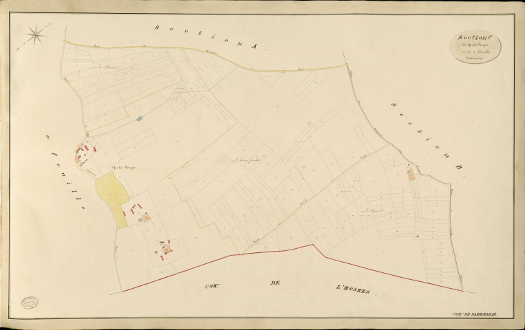 Dame-Marie. Section C _ de Quatre Vouges _ 1re de 2 Feuilles