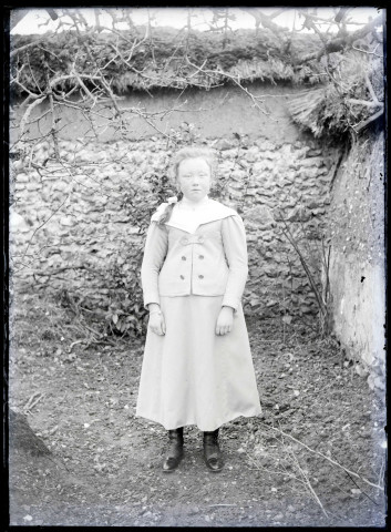Portrait d'une jeune fille.