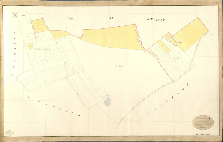 Dardez. Section A _ du Village _ 7e et dernière Feuille