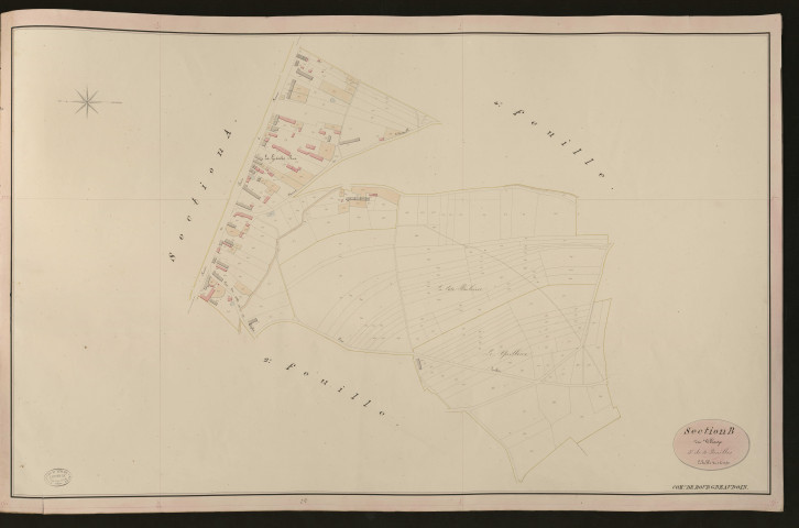 Bourg-Beaudoin. Section B _ du Village _ 3e de 4 Feuilles