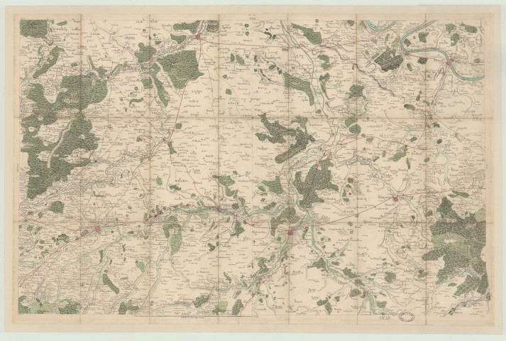 Carte de Cassini n° 26 (Évreux, Dreux)