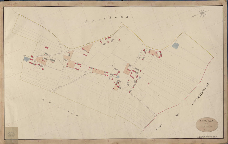 Plessis-Grohan (Le). Section B _ des Ervolus _ 1re de 2 Feuilles