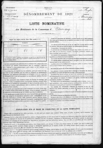 AUVERGNY 1921
