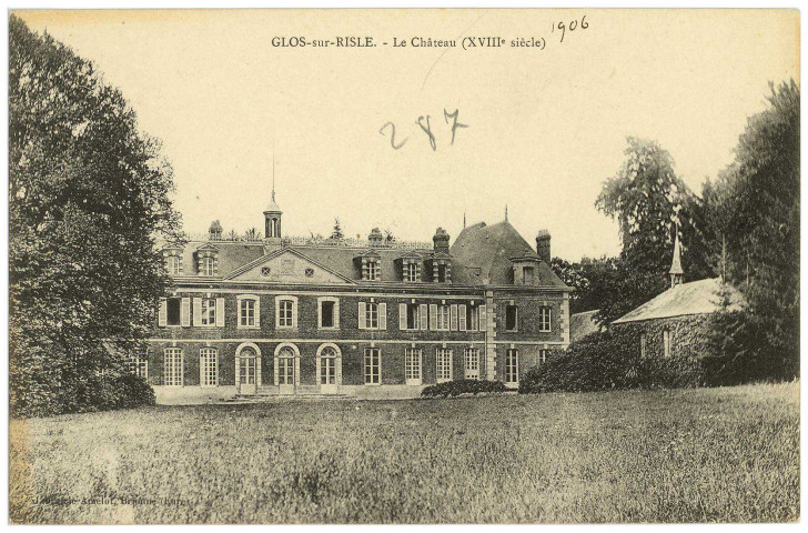 Glos-sur-Risle. Le Château (XVIIIe siècle).
