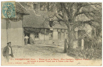 Hacqueville. Maison où est né Brunel (Marc-Isambart), Ingénieur français qui exécuta la premier tunnel sous la Tamise (1769-1849).