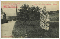 Port-Mort. Menhir de Port-Mort, appelé Gravier de Gargantua.