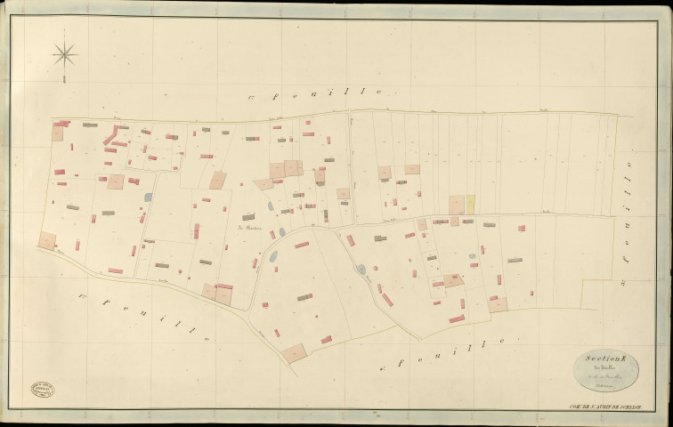 Saint-Aubin-de-Scellon. Section E _ des houlles _ 2e de 4 Feuilles