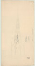 Evreux _Cathédrale. Projet de restauration de la flèche.