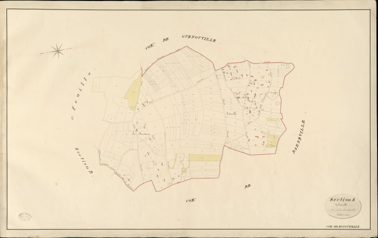 Honguemare. Section A _ de l'Oraille _ 2e et dernière Feuille
