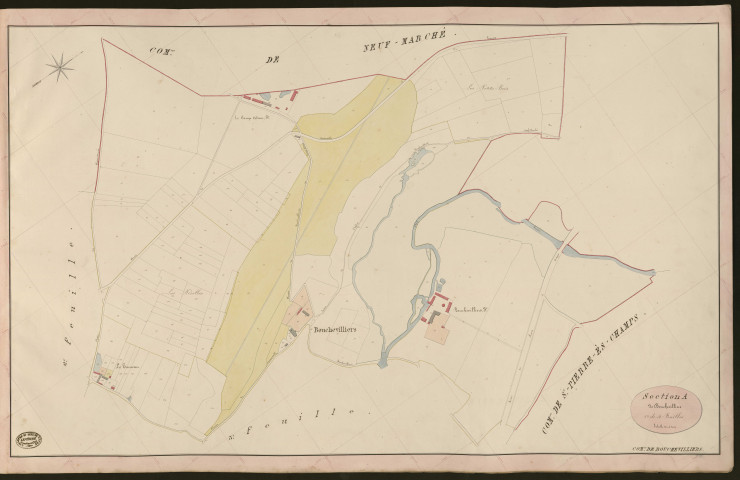 Bouchevilliers. Section A _ de Bouchevilliers _ 1re de 4 Feuilles