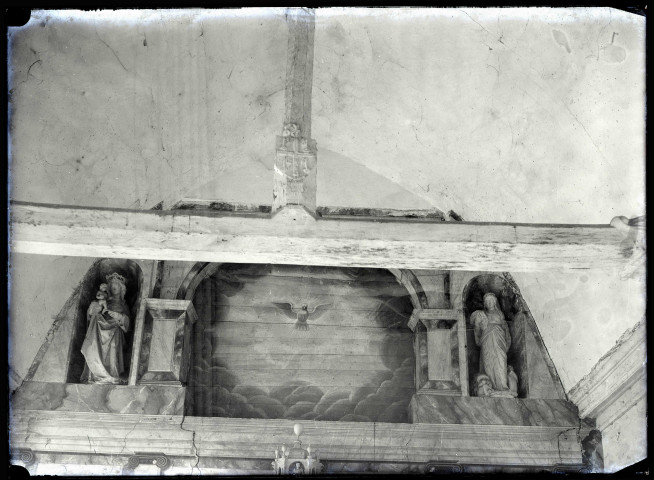 Maître-autel (dessus) de l'église de Rouvray (Eure).