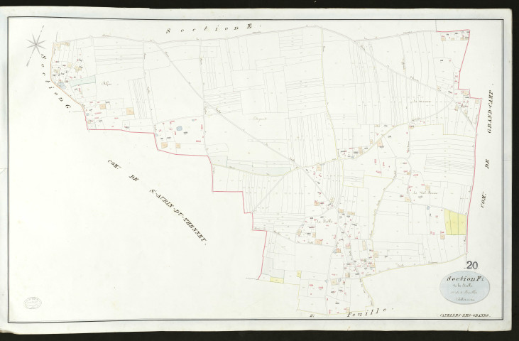 Capelle-les-Grands. Section F _ de la Sévelle _ 1re de 2 Feuilles