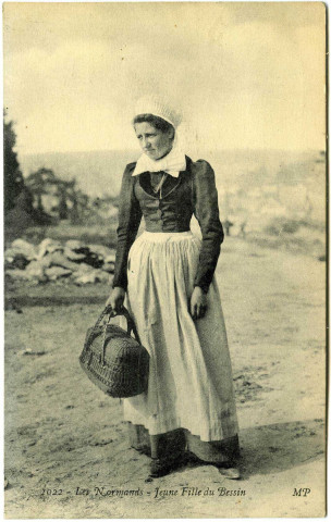 Basse-Normandie. Les Normands. - Jeune Fille du Bessin.