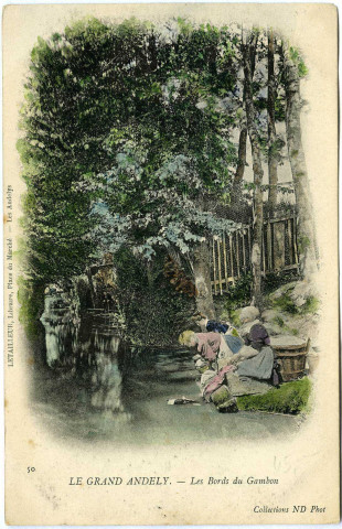Andelys (Les). Le Grrand Andely - Les bords du Gambon.