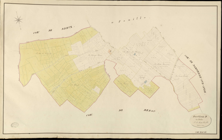 Acon. Section D _ des Brûlés _ 1re de deux Feuilles