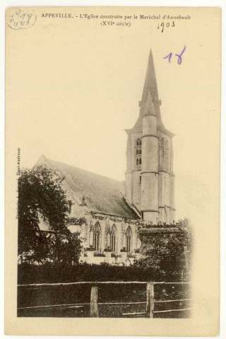 Appeville-Annebault. L'église construite par le Maréchal d'Annebault (XVI e siècle).